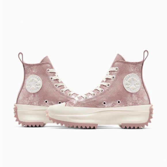 SUEDE CONVERSE 8.5 Run Star Hike Platform Suede Hightop Shoe - Picture 6 of 8